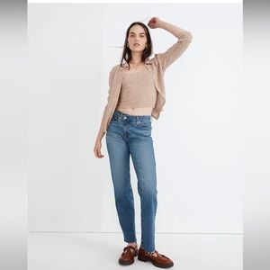 MADEWELL The Perfect Vintage Straight Jean in Edgerton Wash: Cross-Tab Edition